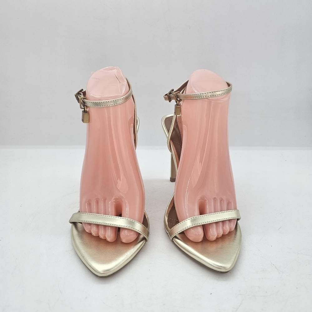 Kurt Geiger London Brixton Ankle Strap Stiletto Sandal Gold Women’s 8.5 (EU 39) - Picture 3 of 11